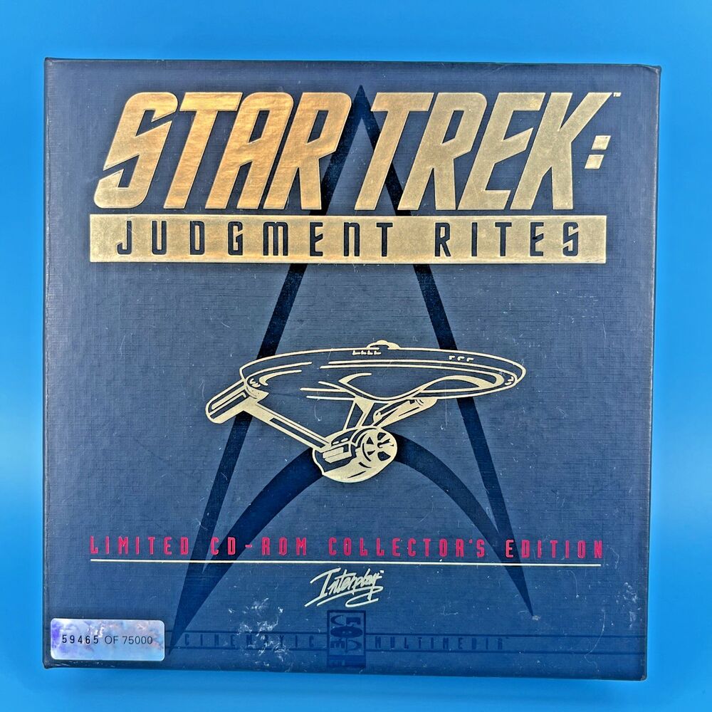 Star Trek: Judgment Rites Limited CD-ROM Collector's Edition (PC, 1995)